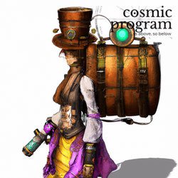 22°, Moon in Aries, Steampunk artwork