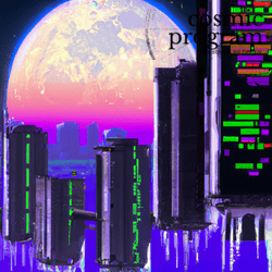 356°, Midheaven in Pisces, Cyberpunk artwork