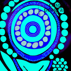 281°, Ascendant in Capricorn, Australian Aboriginal Art artwork