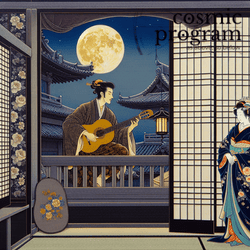 55°, North Node in Taurus, Traditional Japanese Art artwork