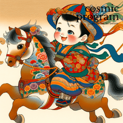 264°, Sun in Sagittarius, Traditional Japanese Art artwork