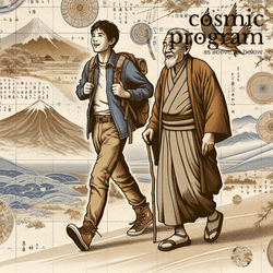 348°, Midheaven in Pisces, Traditional Japanese Art artwork