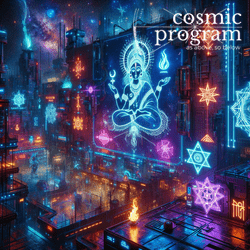 323°, South Node in purva bhadrapada Cyberpunk artwork