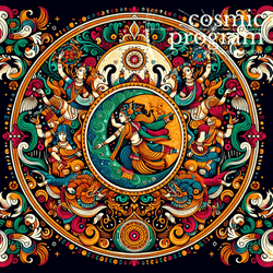 177°, Neptune in chitra Indian Phad Painting artwork