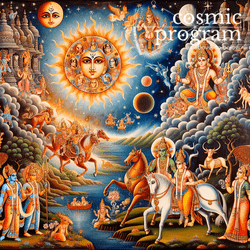 294°, Venus in dhanishta Indian Phad Painting artwork