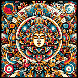 280°, South Node in shravana Pop Art artwork