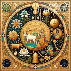 106°, South Node in pushya Islamic Art artwork