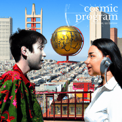 77°, North Node in Gemini, Surrealism artwork