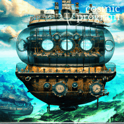 60°, Neptune in Gemini, Steampunk artwork