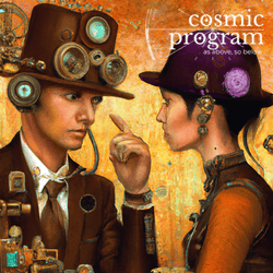 73°, Jupiter in Gemini, Steampunk artwork