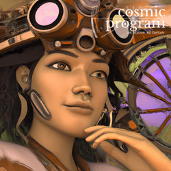 117°, South Node in Cancer, Steampunk artwork