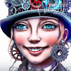 225°, North Node in Scorpio, Steampunk artwork