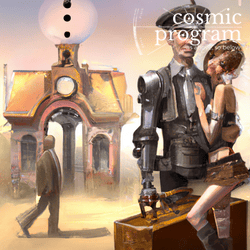 230°, Moon in Scorpio, Steampunk artwork