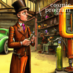 325°, South Node in Aquarius, Steampunk artwork