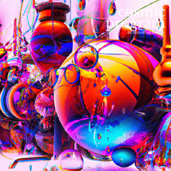 128°, Pluto in Leo, Cyberpunk artwork
