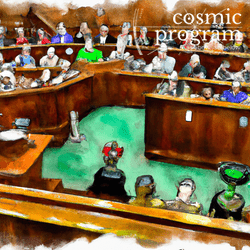 237°, Moon in Scorpio, Courtroom sketch using pastels and watercolours artwork