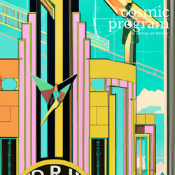 64°, Neptune in Gemini, Art Deco artwork