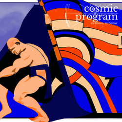 265°, North Node in Sagittarius, Art Deco artwork