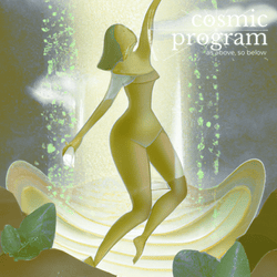 295°, Saturn in Capricorn, Art Deco artwork