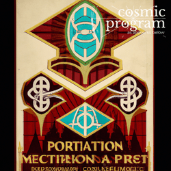 354°, Midheaven in Pisces, Art Deco artwork