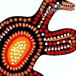 140°, South Node in Leo, Australian Aboriginal Art artwork