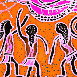 170°, North Node in Virgo, Australian Aboriginal Art artwork