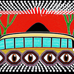 210°, Neptune in Scorpio, Australian Aboriginal Art artwork