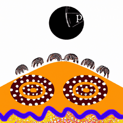224°, South Node in Scorpio, Australian Aboriginal Art artwork