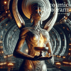 250°, Lilith in Sagittarius, Afrofuturism artwork