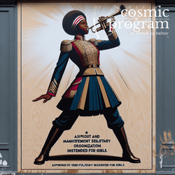 337°, Saturn in Pisces, Afrofuturism artwork