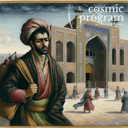 87°, Midheaven in Gemini, Persian Miniature Painting artwork