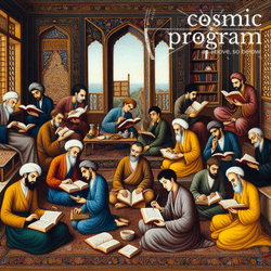 112°, North Node in Cancer, Persian Miniature Painting artwork