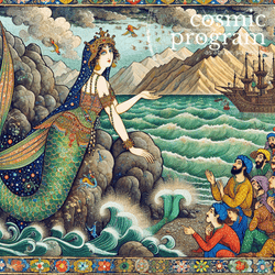 148°, Neptune in Leo, Persian Miniature Painting artwork