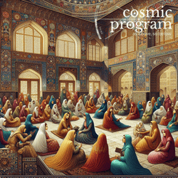 156°, Neptune in Virgo, Persian Miniature Painting artwork