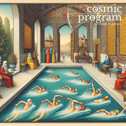 168°, Pluto in Virgo, Persian Miniature Painting artwork