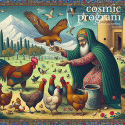 186°, Midheaven in Libra, Persian Miniature Painting artwork