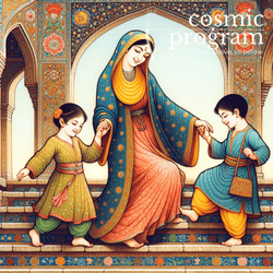 248°, Midheaven in Sagittarius, Persian Miniature Painting artwork