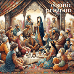 298°, Saturn in Capricorn, Persian Miniature Painting artwork