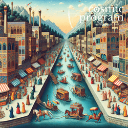 333°, Ascendant in Pisces, Persian Miniature Painting artwork