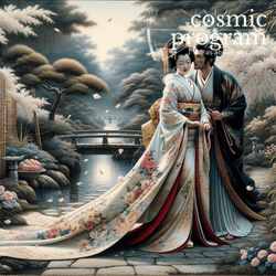 3°, Venus in Aries, Traditional Japanese Art artwork