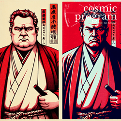 120°, Mars in Leo, Traditional Japanese Art artwork
