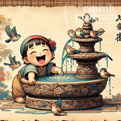 201°, Ascendant in Libra, Traditional Japanese Art artwork