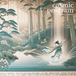 295°, Mercury in Capricorn, Traditional Japanese Art artwork