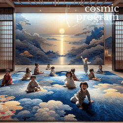 321°, Neptune in Aquarius, Traditional Japanese Art artwork