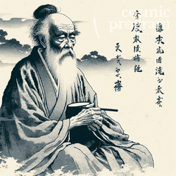 323°, Midheaven in Aquarius, Traditional Japanese Art artwork