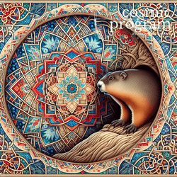 254°, Moon in Sagittarius, Islamic Art artwork