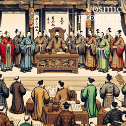 10°, Chiron in Aries, Traditional Chinese Art artwork