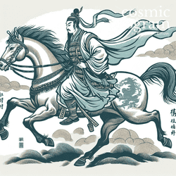 53°, Jupiter in Taurus, Traditional Chinese Art artwork