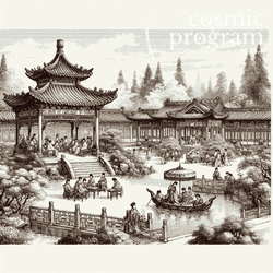 62°, Pluto in Gemini, Traditional Chinese Art artwork