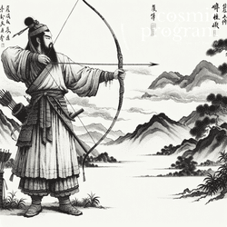 68°, Jupiter in Gemini, Traditional Chinese Art artwork